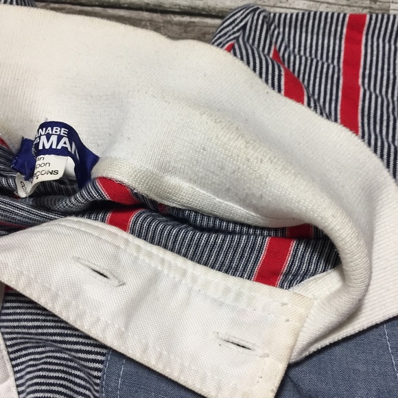 Junya Watanabe Man Comme Des Garcons Polo Shirt Stripe Men’s M Japan (Flaws) - Picture 7 of 16